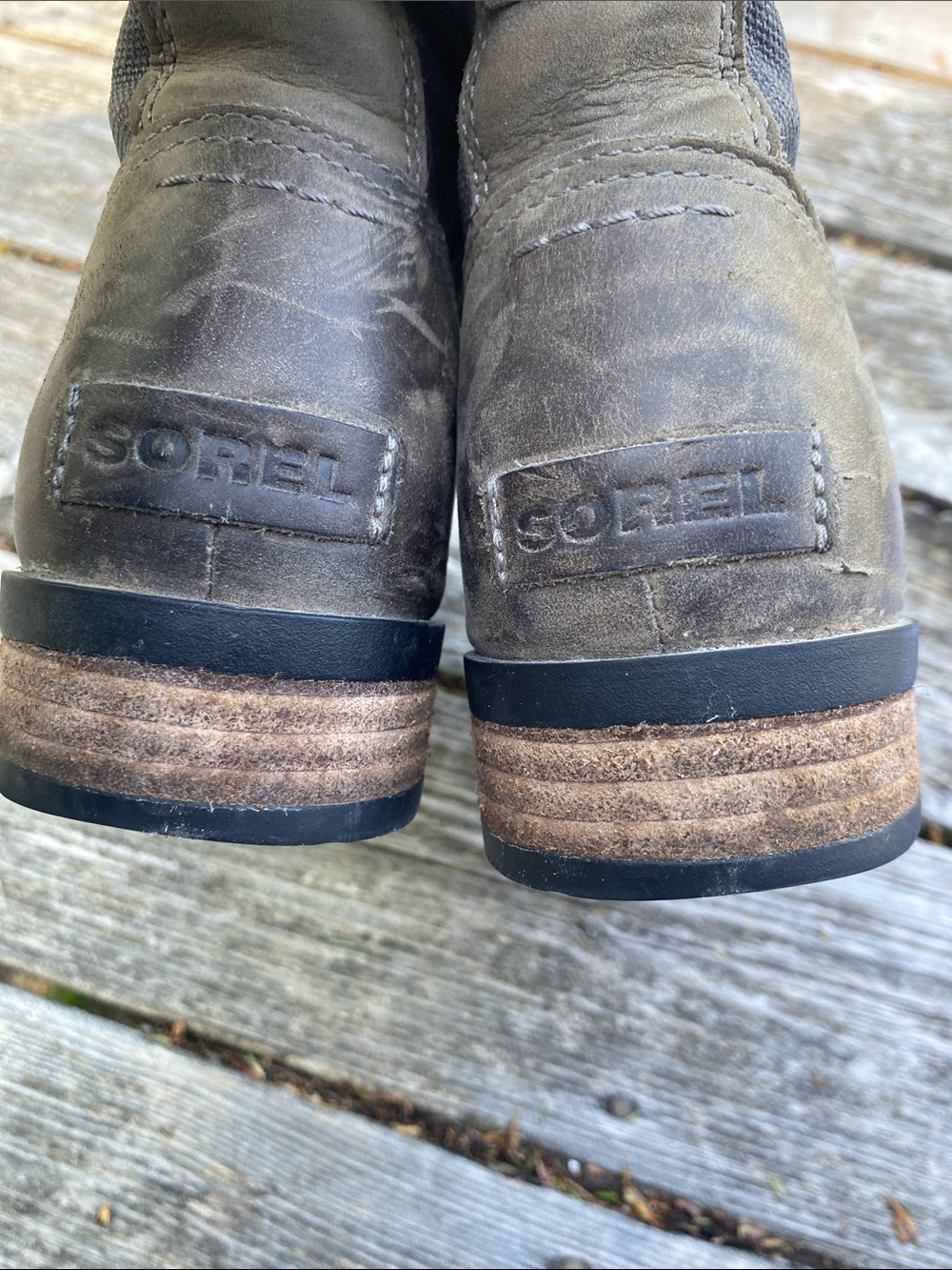 Sorel Emelie Conquest Waterproof Boot Quarry Women's Size 9 Side Zip Olive Green - Picture 10 of 10